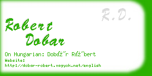 robert dobar business card